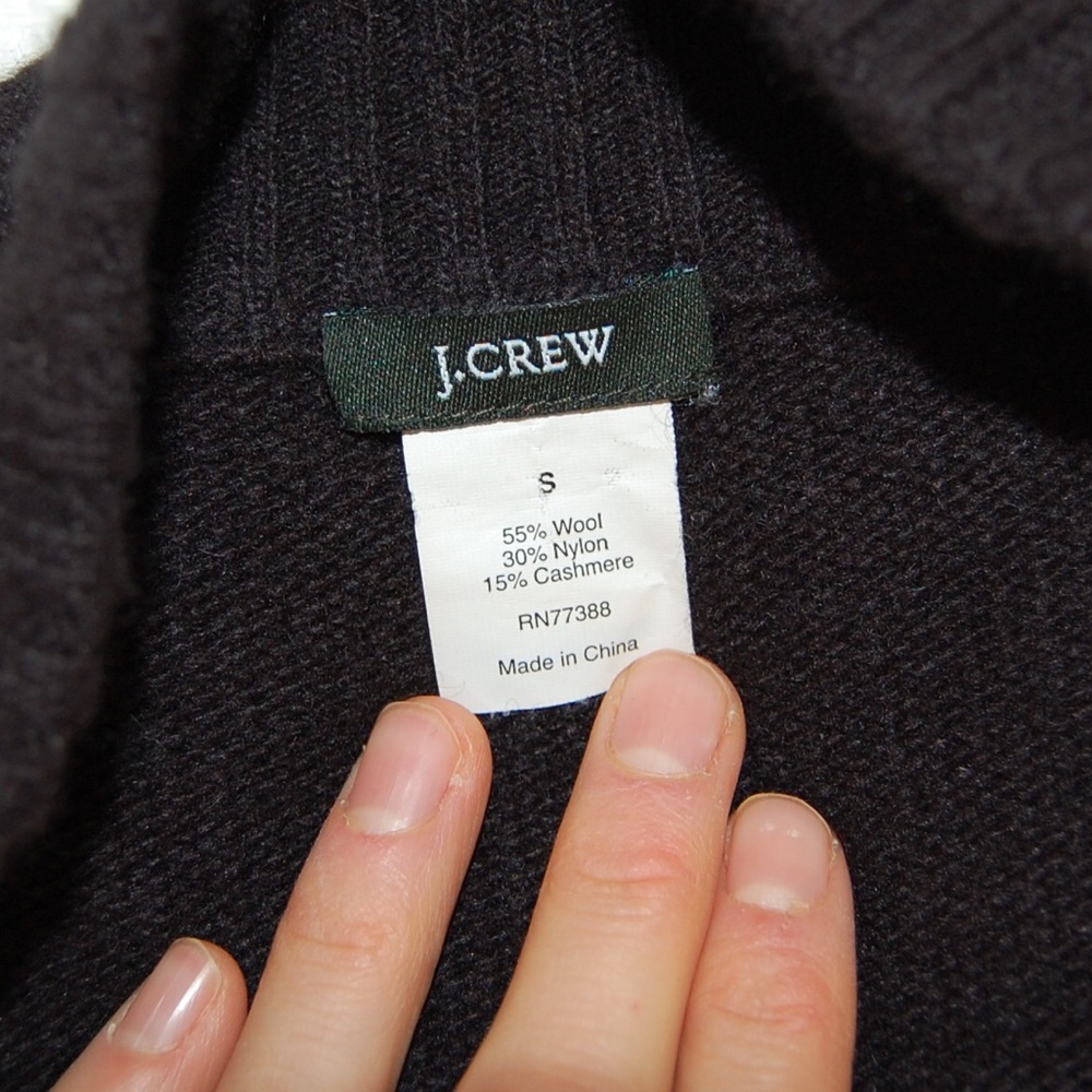 J Crew dream open shawl wool cardigan cashmere S - Picture 4 of 8